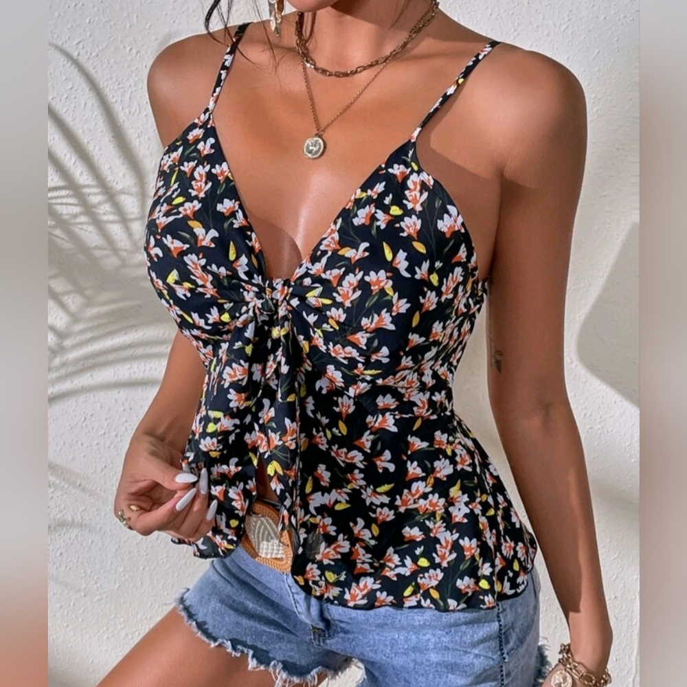 Front Tie Cami Top